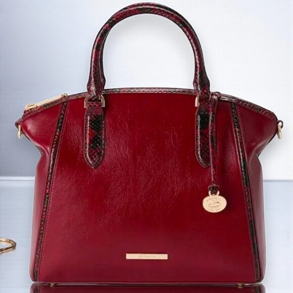 Brahmin Duxbury Leather Satchel "Embrace Dietrich" - New - Picture 1 of 13